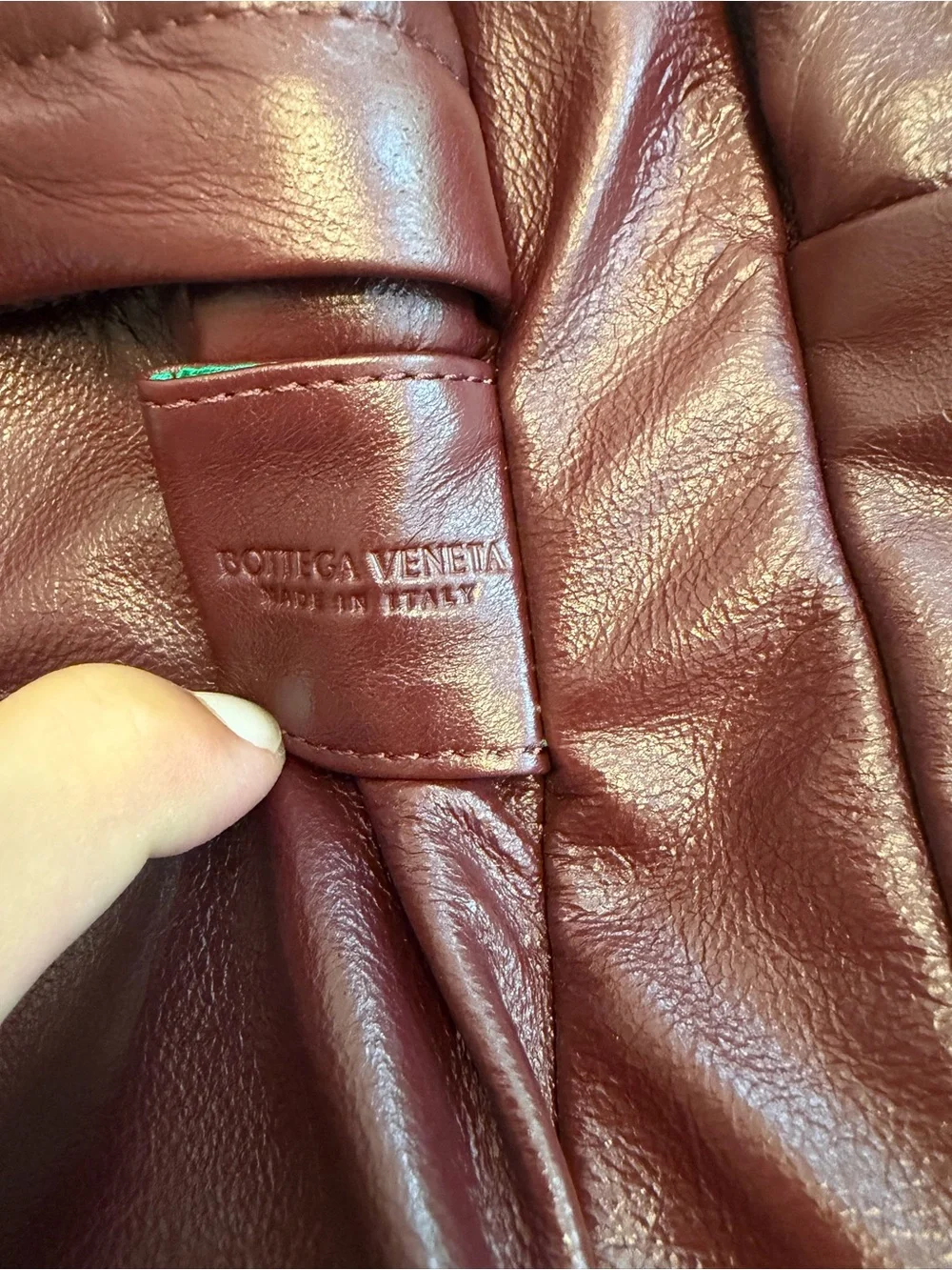 Bottega Veneta Burgundy/Barolo backpack from the real real authenticated